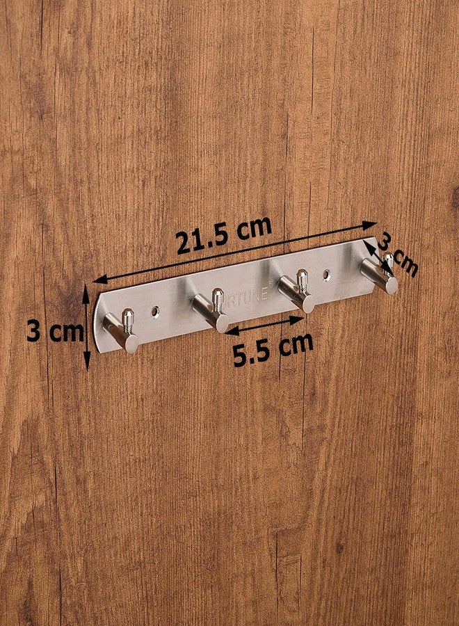 Fortune Pure Stainless Steel Hook Plate/Hook Patti - (4 Hook) - Image 5